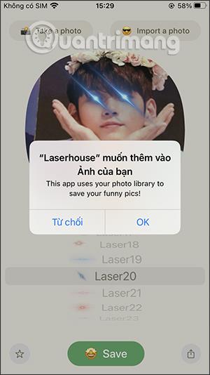 Hvernig á að nota Laserhouse til að búa til avatar sem ræsir leysir