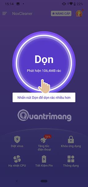 Download Nox Cleaner og hvordan du bruger Nox Cleaner på Android til at rydde op i skrald