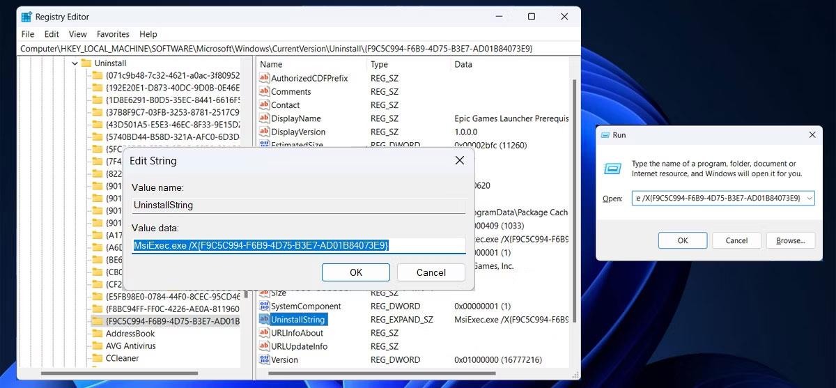 Korjaa Epic Games Launcherin asennuksen poistaminen Windows 11:ssä