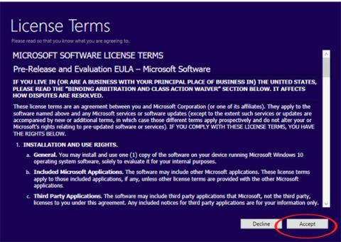 Įdiekite „Windows 10“ naudodami „Microsoft Refresh Windows Tool“.