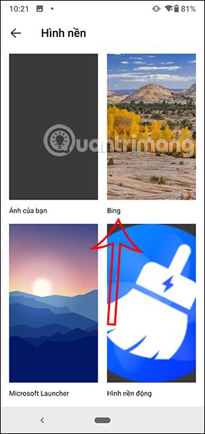 Kako uporabljati fotografije Bing kot ozadje za Android