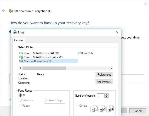 Hvordan finne BitLocker Recovery Key i Windows 10