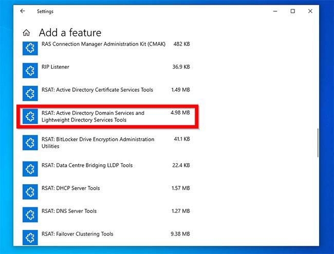 Kaip įjungti RSAT „Active Directory“ sistemoje „Windows 10“.