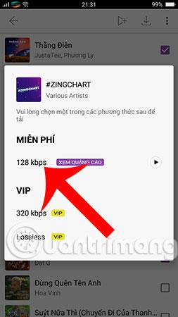 Как да изтеглите целия MP3 плейлист Zing на вашия телефон