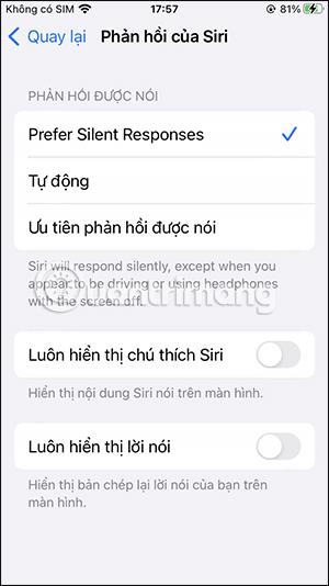 Kā mainīt Siri atbildes veidu iPhone tālrunī