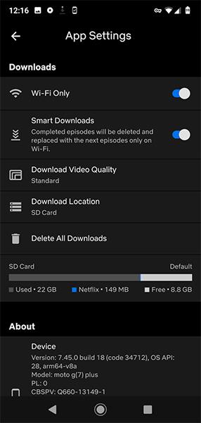 Kako prenijeti preuzeti Netflix sadržaj na SD karticu na Androidu