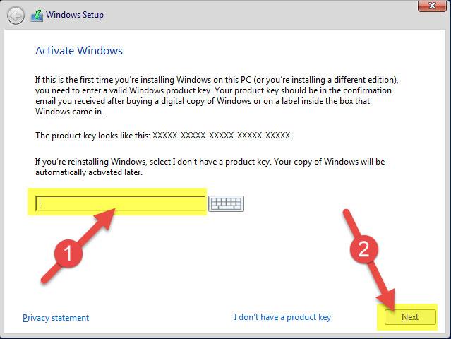 Instruktioner för installation av Windows Server 2016 på Windows 10