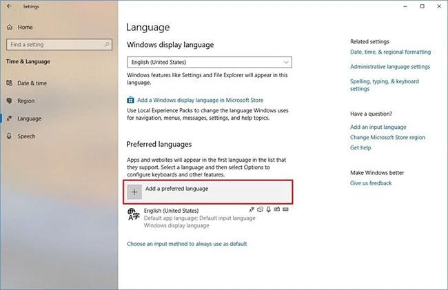 Hvordan endre systemspråk i Windows 10