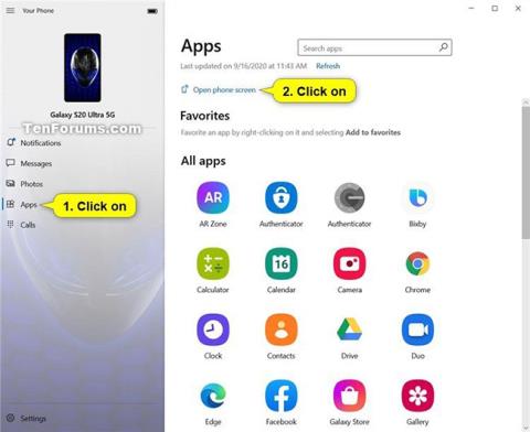 Så här öppnar du telefonskärmen i din telefon-app på Windows 10 PC