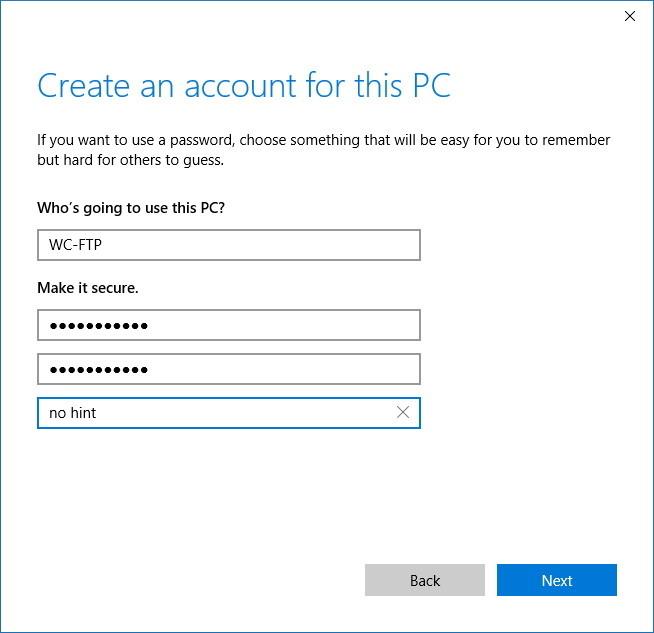 Instruktioner til opsætning og administration af FTP-server på Windows 10