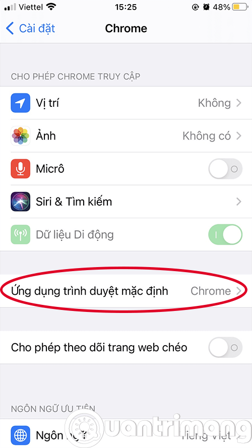 Jak změnit výchozí prohlížeč a e-mail na iPhone