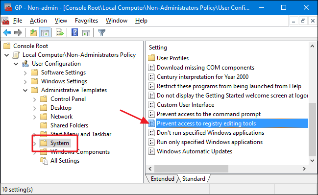 Blokuokite registro rengyklės prieigą „Windows 10/8/7“.