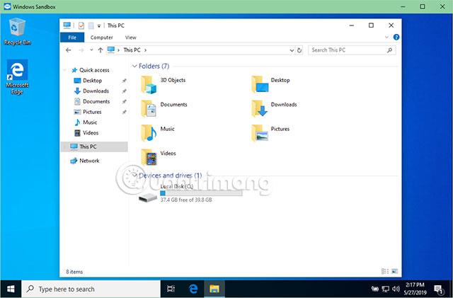 Ota Windows Sandbox käyttöön Windows 10:ssä, jotta voit suorittaa epäluotettavia .exe-tiedostoja