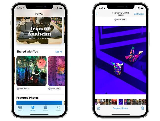 Nýir eiginleikar í Photos appinu á iOS 15