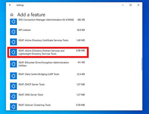 Slik aktiverer du RSAT for Active Directory i Windows 10