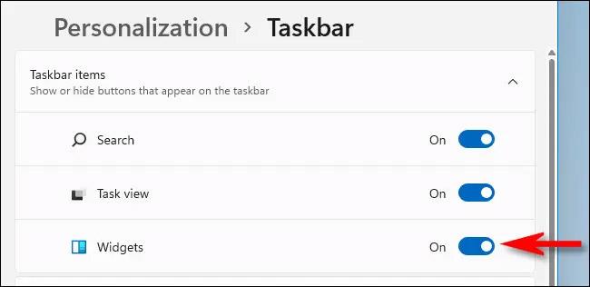 Kako isključiti Widget izbornika na Windows 11