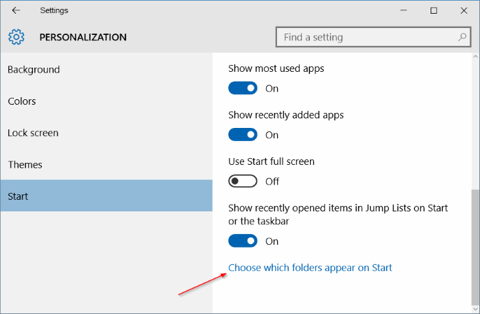 Palauta kadonnut File Explorer -kuvake Windows 10:n Käynnistä-valikossa