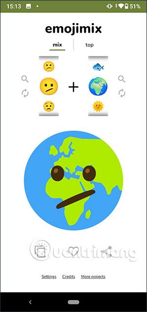 Az Emojimix használata egyedi hangulatjelek létrehozásához
