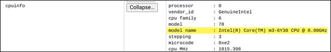 Upute za pregled informacija o CPU-u Chromebooka