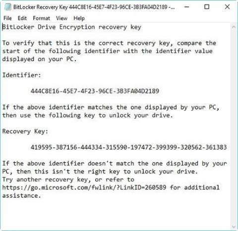 Hur man hittar BitLocker Recovery Key i Windows 10