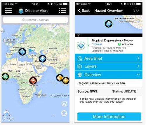 De beste varslingsapplikasjonene for naturkatastrofer på telefoner