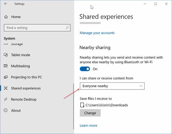 Sådan rettes Near Share-funktionsfejl på Windows 10