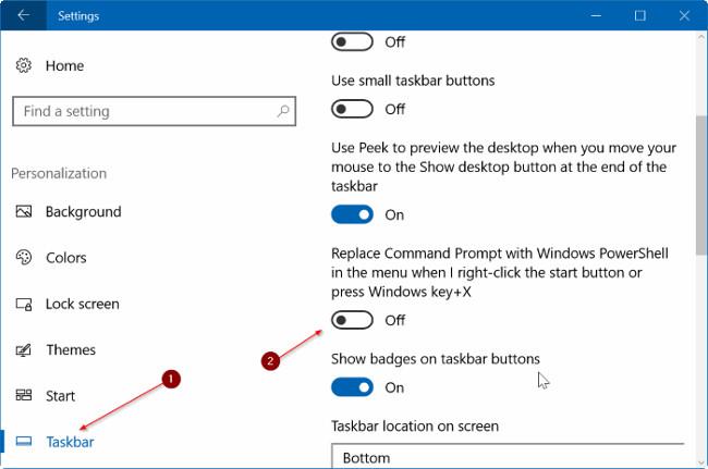 Pridėkite komandų eilutę prie „Power User“ meniu („Win X“ meniu) sistemoje „Windows 10“.