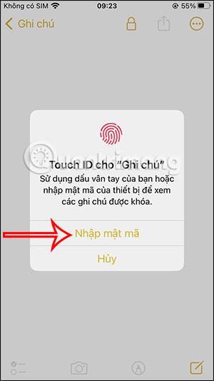 Jak zamknout poznámky na iPhone pomocí Touch ID