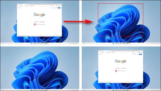 Kaip perkelti atidarytą langą į skirtingus „Windows 11“ ekranus