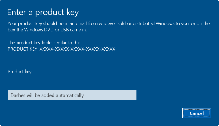 5 enklaste sätten att ange Windows 10-nyckel