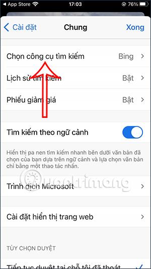 Kako postaviti Google kao tražilicu na Edge iPhoneu