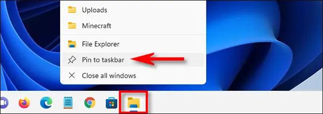 A File Explorer rögzítése a tálcához a Windows 11 rendszerben