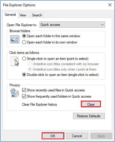 Fixa File Explorer-felet som inte fungerar i Windows 10