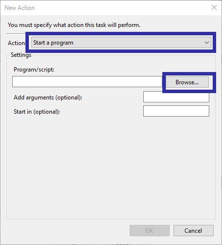 Hvordan forsinke programoppstart med Task Scheduler på Windows 10/8/7