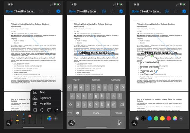 Kaip redaguoti PDF failus naudojant „iPhone“ programą „Failai“.