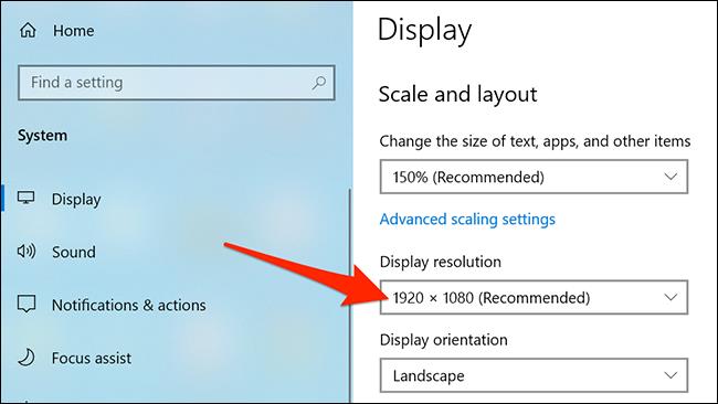 Kā pārbaudīt ekrāna izšķirtspēju operētājsistēmā Windows 10