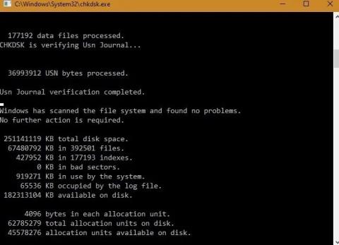 Sådan annullerer du planlagte Chkdsk-operationer i Windows 10