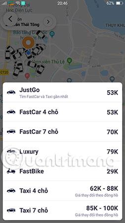 Інструкція з бронювання автомобіля за допомогою програми FastGo