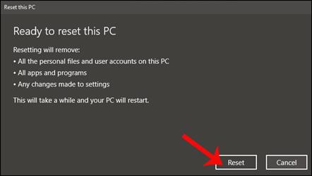 Kako resetirati Windows 10 Fall Creators Update