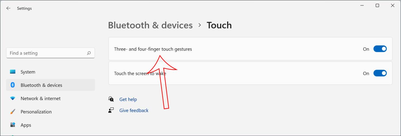 Oversigt over Touchpad-handlinger på Windows 10, Windows 11