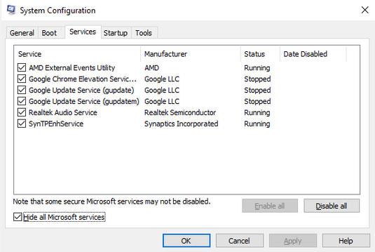 Critical Structure Corruption -sinisen näytön virheen korjaaminen Windows 10:ssä