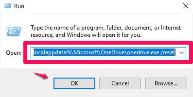 Виправте відсутній значок OneDrive на панелі завдань у Windows 10