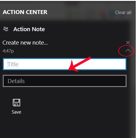 Hvernig á að búa til athugasemdir um Action Center fyrir Windows 10