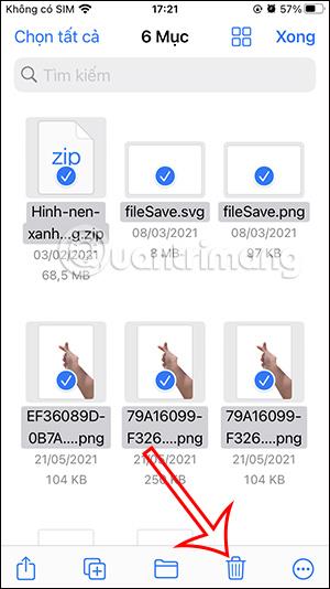 Instruktioner för att radera nedladdade iCloud-filer på iPhone