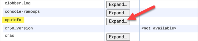 Upute za pregled informacija o CPU-u Chromebooka