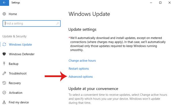 Instruktioner til at udsætte Windows 10 Spring Creators Update i 365 dage