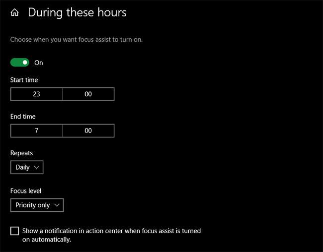 Sådan slår du notifikationer fra i Windows 10 med Focus Assist