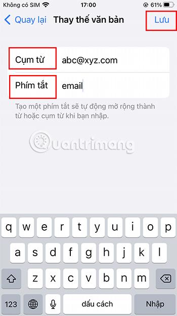 A szöveges parancsikonok használata iPhone-on