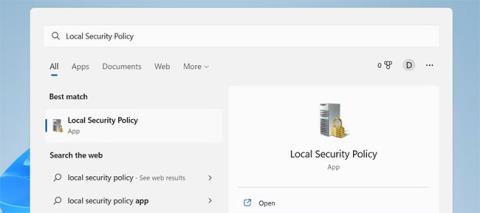 Hur man öppnar lokal säkerhetspolicy i Windows 11