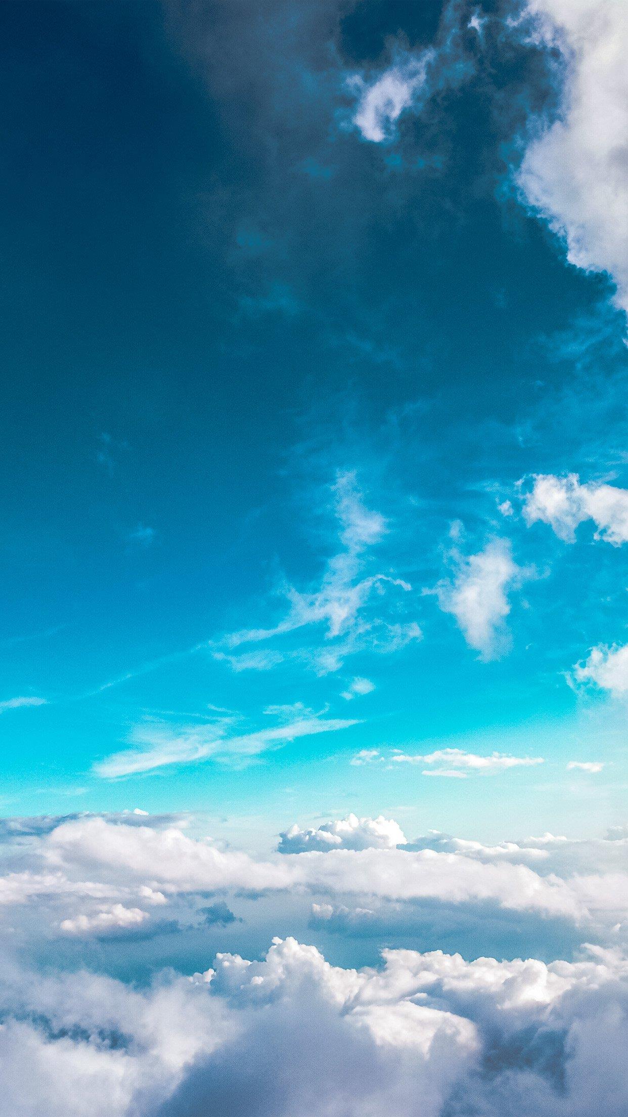 Vacker blå himmel tapeter för telefoner